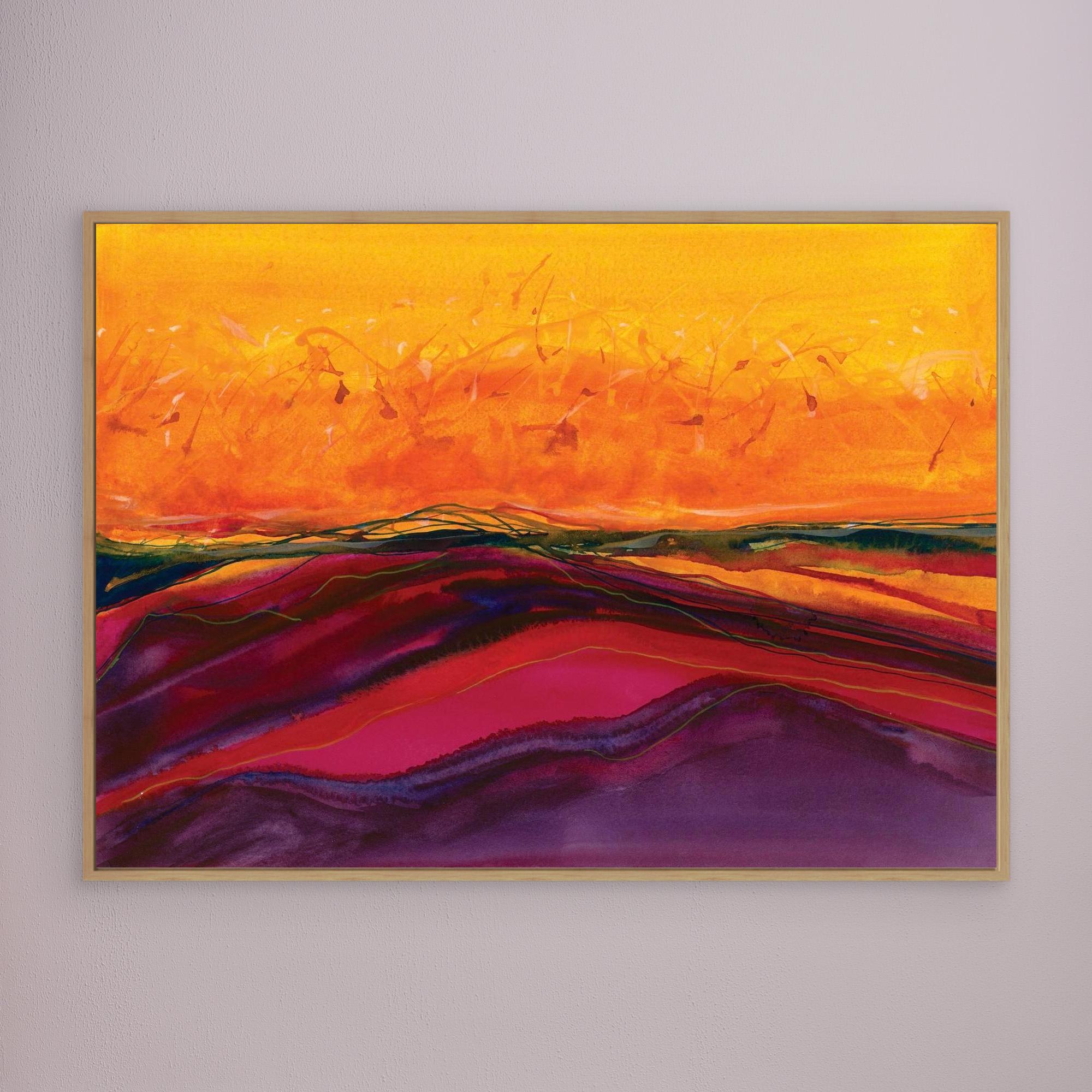 Sunset Over the Desert