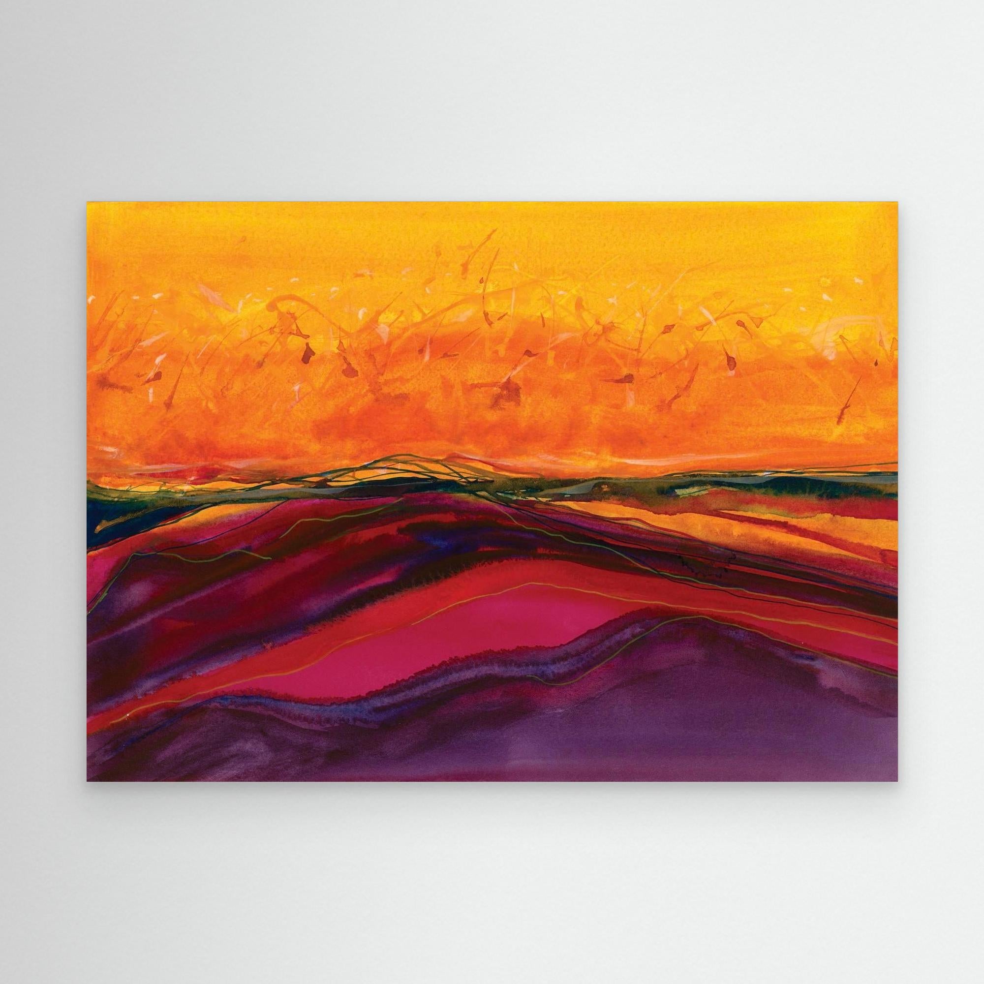 Sunset Over the Desert